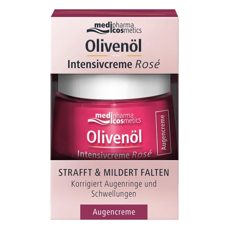 Olivenöl Intensivcreme Rosé Augencreme, 15 ml