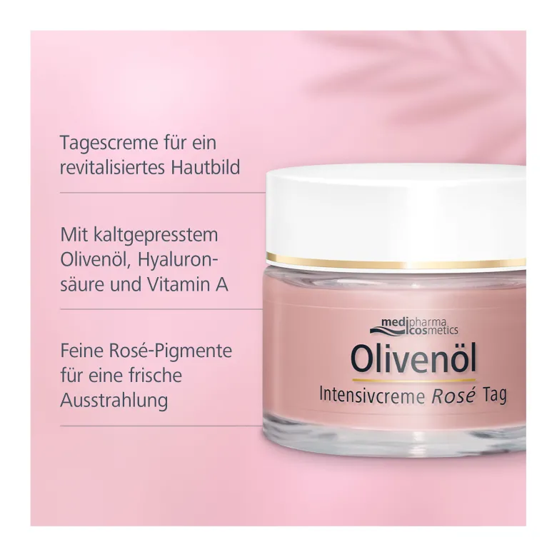 Olivenöl Intensivcreme Rose Tagescreme, 50 ml