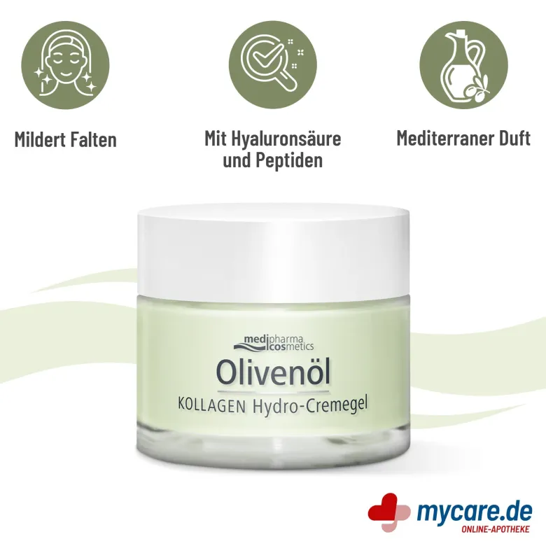 Olivenöl Kollagen Hydro-Cremegel, 50 ml