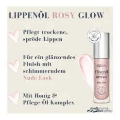 Olivenöl Lippenöl Rosy Glow, 4 ml