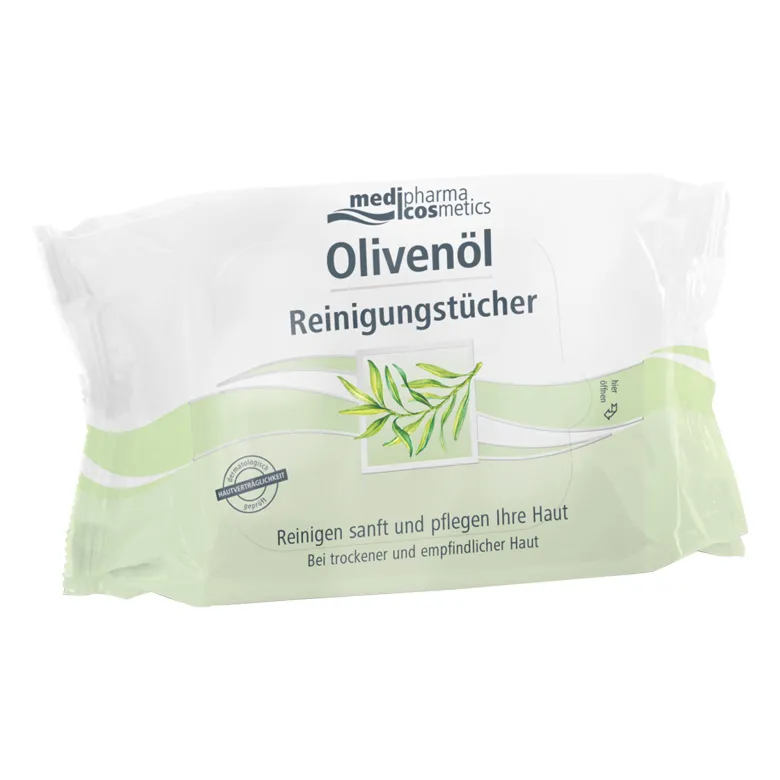 Olivenöl Reinigungstücher, 25 St