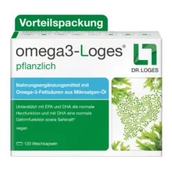 Omega 3-Loges pflanzlich Kapseln, 120 St