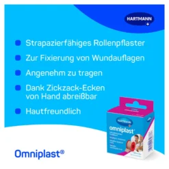 Omniplast Fixierpflaster 2,5 cm x 5 m, 1 St