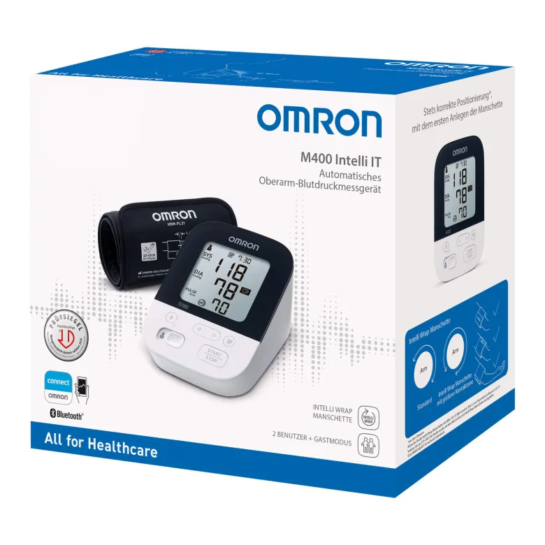 Omron M400 Intelli IT Oberarm-Blutdruckmessgerät HEM-FL31, 1 St