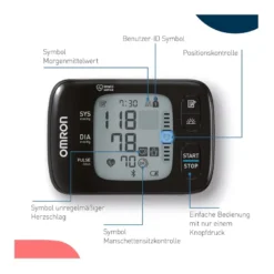 Omron RS7 Intelli IT Handgelenk Blutdruckmessgerät, 1 St