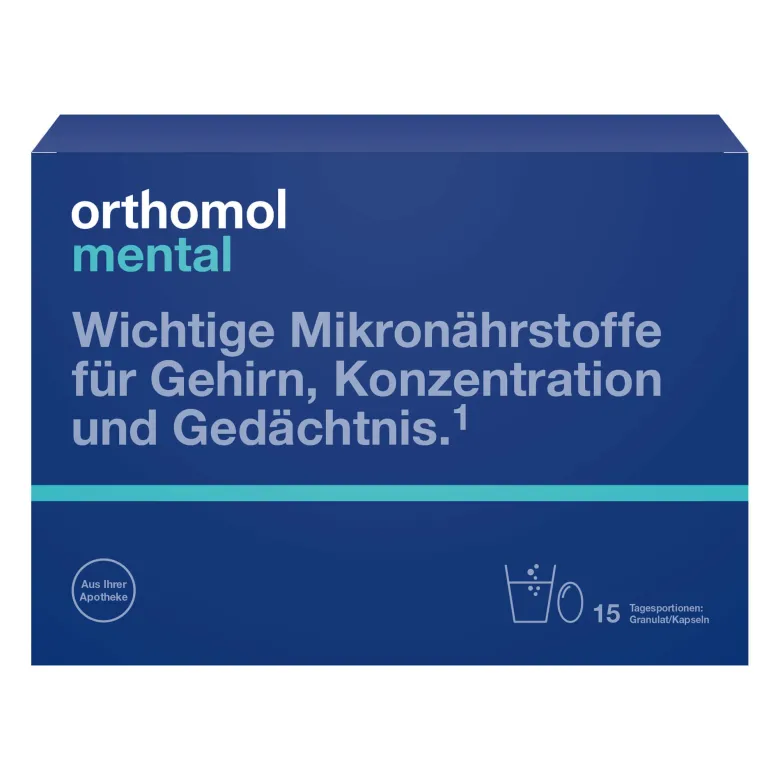 Orthomol Mental Granulat+Kapseln 15 Tagesportionen, 1 P