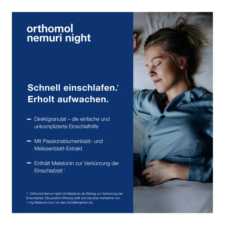 Orthomol nemuri night Direktgranulat, 30 St