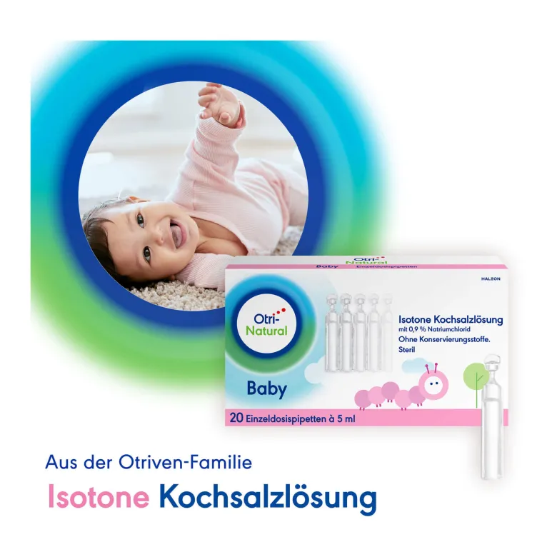 OtriNatural Baby Isotone Kochsalzlösung Einzeldosispipetten, 20X5 ml