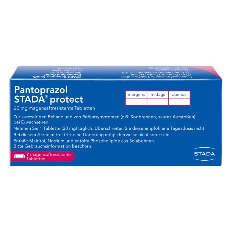 Pantoprazol Stada Protect 20 mg Magensaftresistente Tablette, 7 St