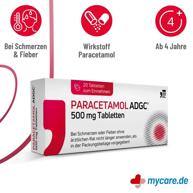 Paracetamol Adgc 500 mg Tabletten, 20 St