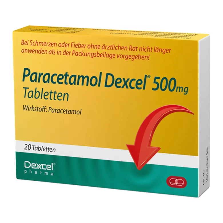 Paracetamol Dexcel 500 mg Tabletten, 20 St