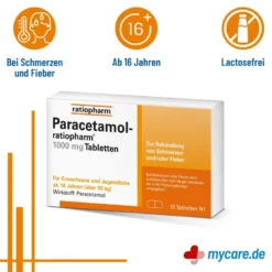 Paracetamol-ratiopharm 1000 mg, 10 St