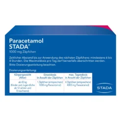 Paracetamol Stada 1000 mg Zäpfchen, 10 St
