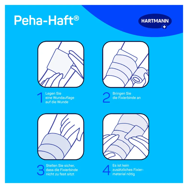 Peha-haft Fixierbinde latexfrei 8 cm x 4 m, 1 St
