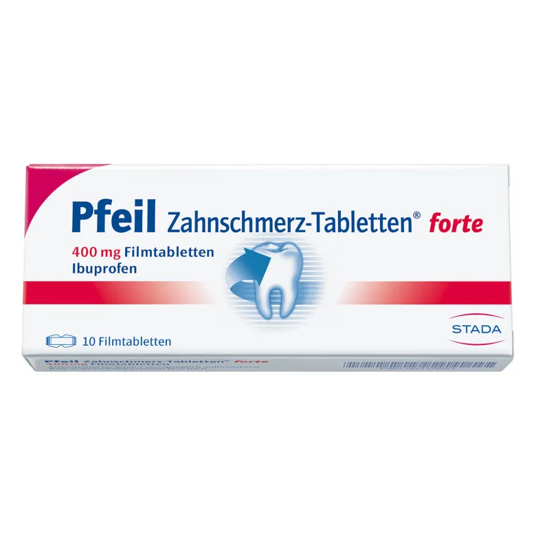 Pfeil Zahnschmerz Filmtabletten Forte, 10 St