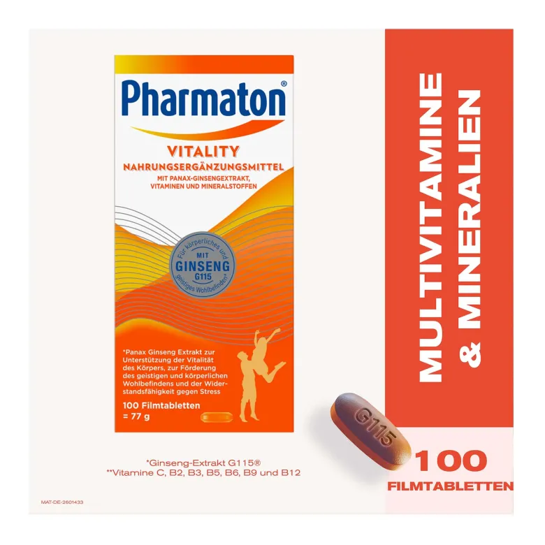 Pharmaton Vitality Filmtabletten, 100 St