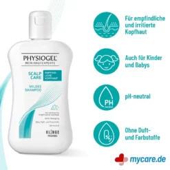 Physiogel Scalp Care Mildes Shampoo, 250 ml