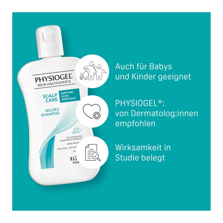 Physiogel Scalp Care Mildes Shampoo, 250 ml