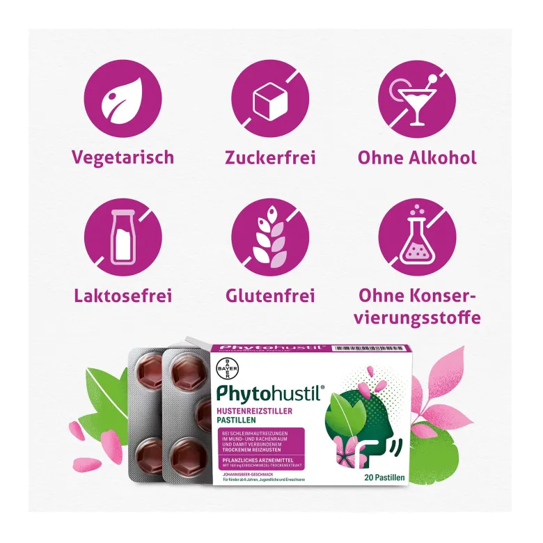 Phytohustil Hustenreizstiller Pastillen, 20 St