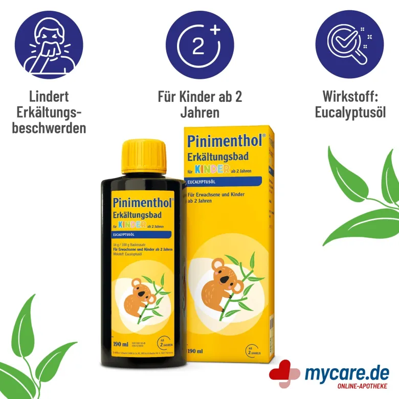 Pinimenthol Erkältungsbad für Kinder ab 2 Jahren, 190 ml