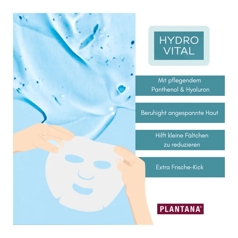 Plantana Gesichtstuchsmaske Hydro Vital, 1 St