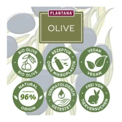 Plantana Oliven Körpercreme mit Vitamin E, 500 ml