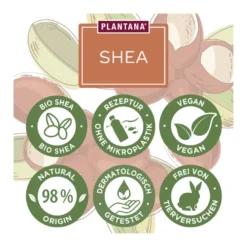 Plantana Shea Gesichtscreme mit Hyaluron und Vitamin E, 50 ml