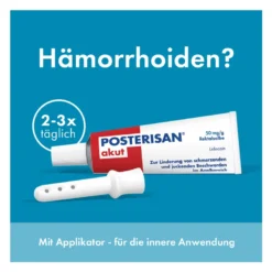 Posterisan akut 50 mg/g Rektalsalbe, 25 g