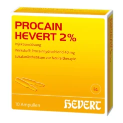 Procain Hevert 2% Injektionslösung, 10X2 ml