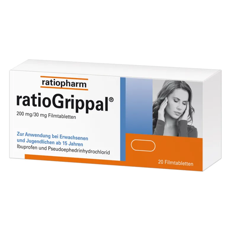RatioGrippal 200 mg/30 mg Filmtabletten, 20 St