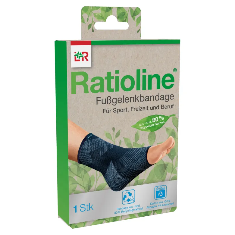 Ratioline Fußgelenkbandage Größe M, 1 St