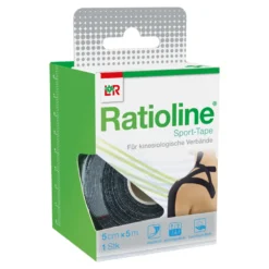 Ratioline Sport-Tape 5 cm x 5 m schwarz, 1 St