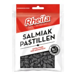 Rheila Salmiak Pastillen mit Zucker, 90 g