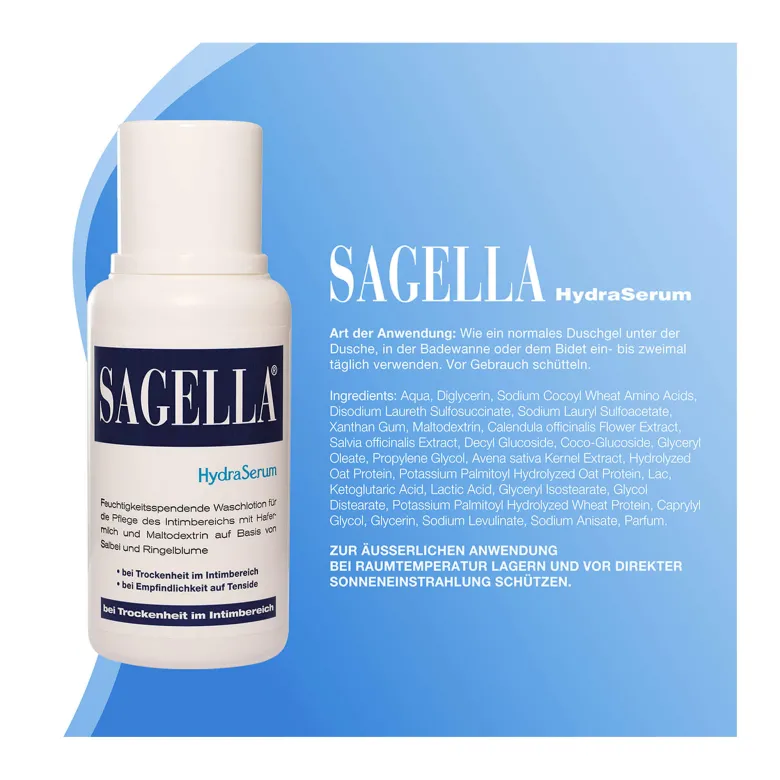 Sagella HydraSerum Intimwaschlotion, 200 ml