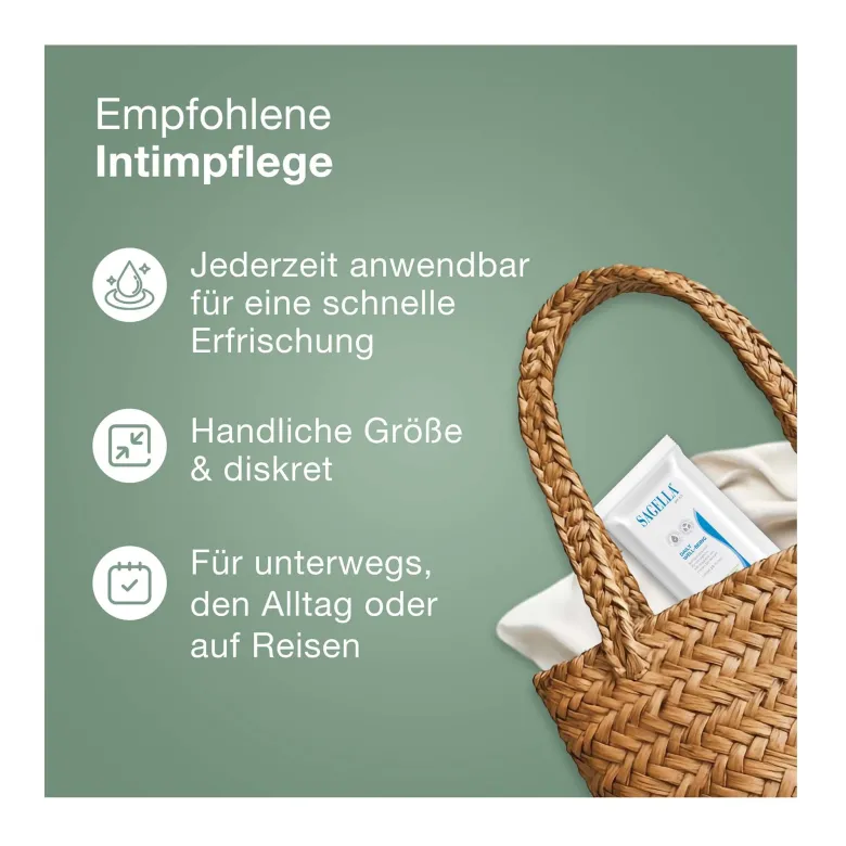 Sagella pH 4,5 Daily Well-Being Intimtücher, 15 St