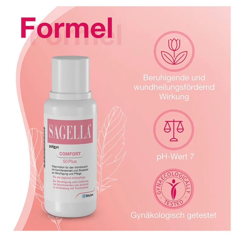 Sagella Poligyn Comfort 50 +, Intimwaschlotion, 500 ml