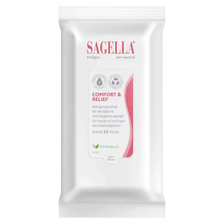 Sagella poligyn 50 Plus Reinigunstücher, 15 St
