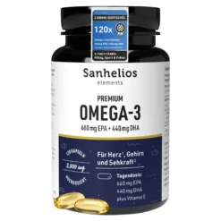 Sanhelios Premium Omega-3 Kapseln, 120 St