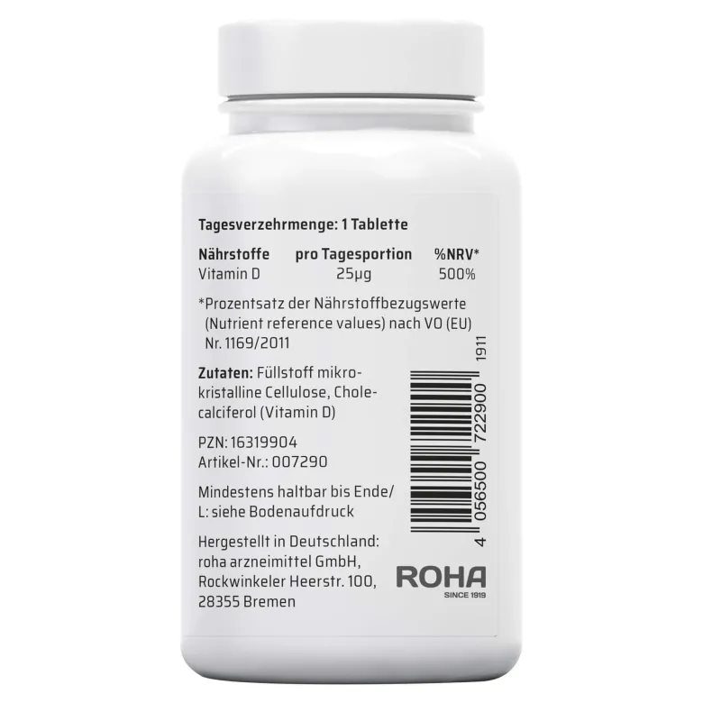 Sanhelios Vitamin D 1.000 I.E. Tabletten, 365 St