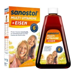 Sanostol Multi-Vitamine plus Eisen Saft, 460 ml