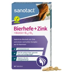 Sanotact Bierhefe + Zink Tabletten, 30 g