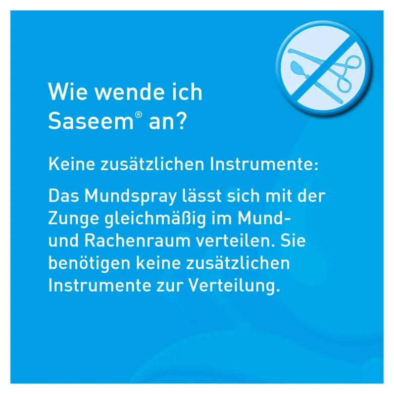 Saseem Mundspray bei Mundtrockenheit, 60 ml