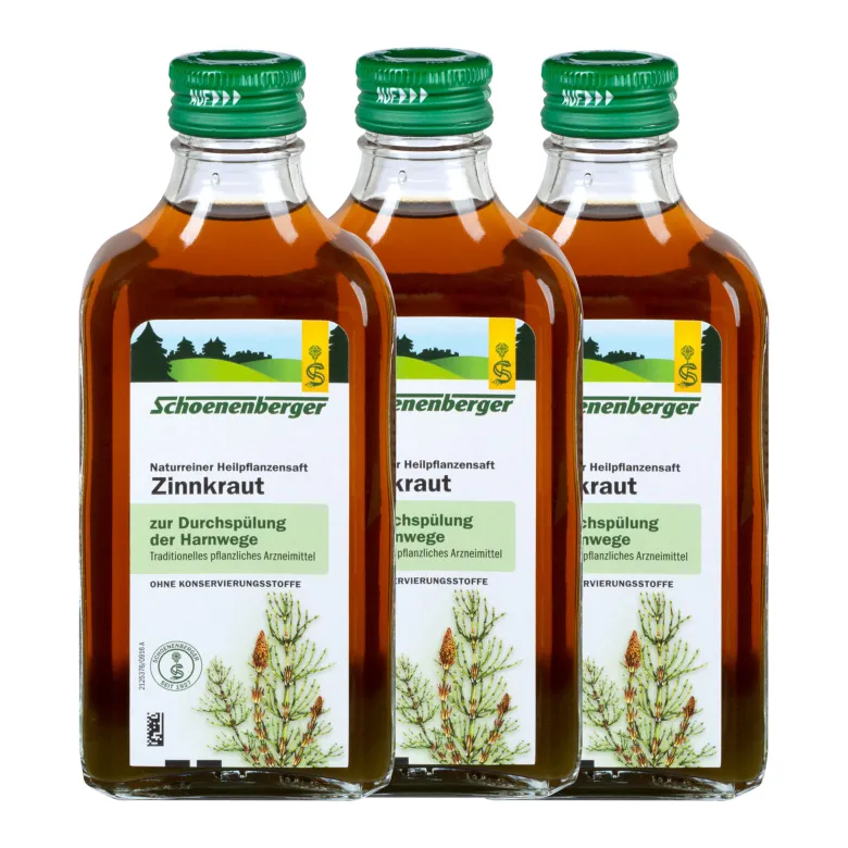 Schoeneberger Naturreiner Heilpflanzensaft Zinnkraut, 3X200 ml