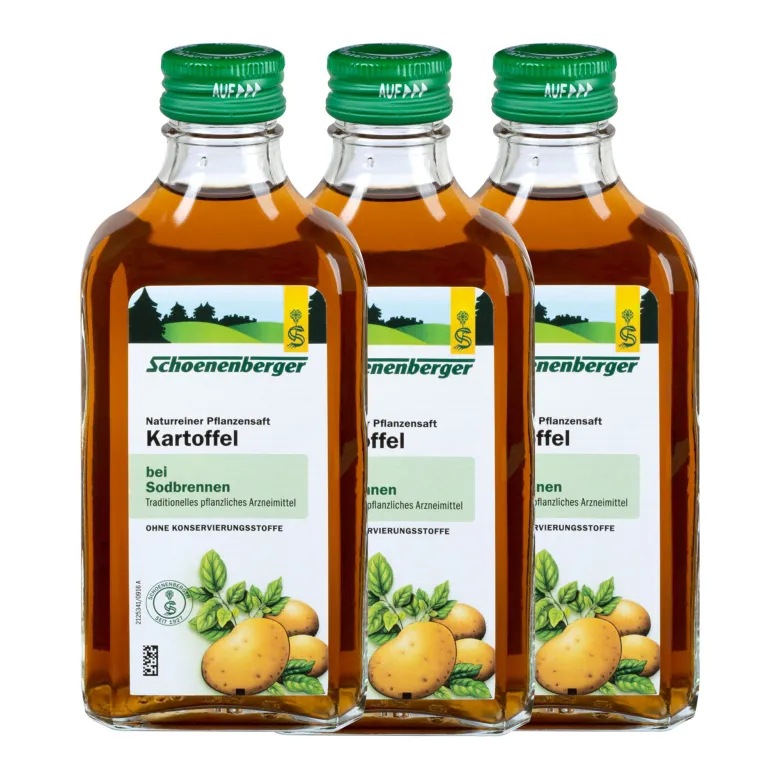 Schoenenberger Naturreiner Heilpflanzensaft Kartoffel, 3X200 ml