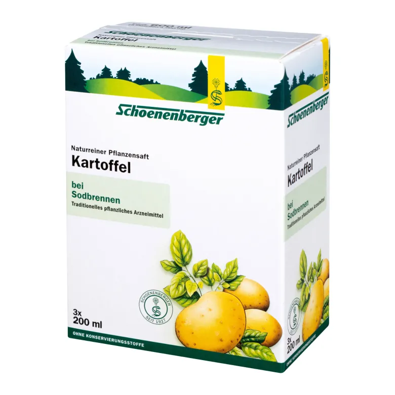 Schoenenberger Naturreiner Heilpflanzensaft Kartoffel, 3X200 ml