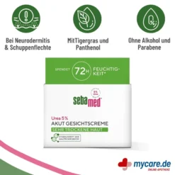 Sebamed Akut Gesichtscreme Urea 5%, 50 ml
