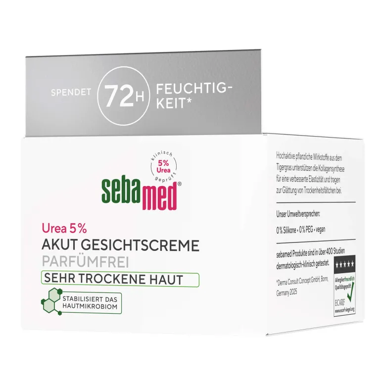 Sebamed Akut Gesichtscreme Urea 5% parfümfrei, 50 ml