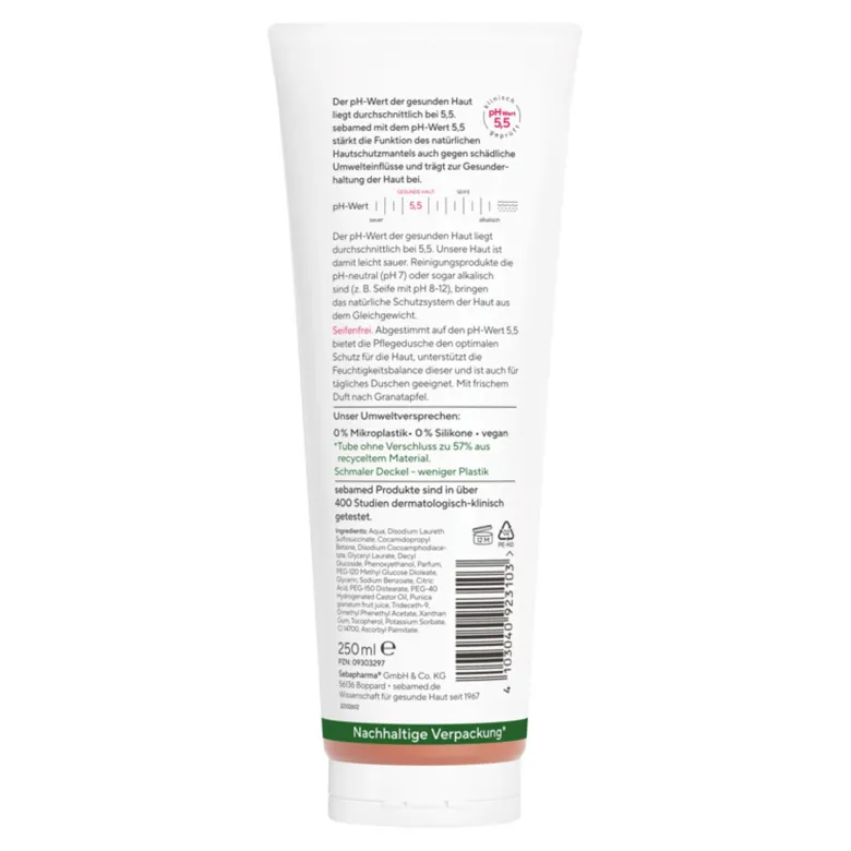 Sebamed Pflege-Dusche mit Granatapfel, 250 ml