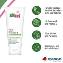 Sebamed Urea 10% Akut Fußcreme, 100 ml