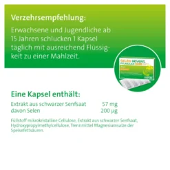 Selen Hevert pflanzlich 200 µg Kapseln, 60 St